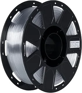 Creality PETG Filament 1.75 mm, Ender 3D Drucker PETG Filament, High Precision, High Hardness, Odourless, Moisture Resistant, 1 kg Transparent