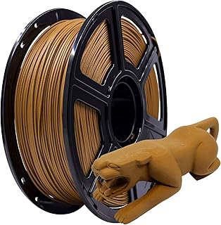 Flashforge PLA Wood 3D Printer Filament 1.75mm, 3D Printing Filament 1kg Dimensional Spool Accuracy +/- 0.02mm, Environmental Friendly, No Smoke and No Smell