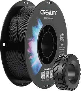 Creality TPU Filament 1.8mm, Shore 95A Hardness Flexible 3D Printer Filament, High Elastic and High Recovery Capacity, 1kg Spool, Black