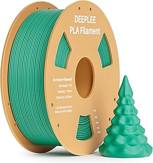 DEEPLEE PLA Filament 1.75mm, 1kg Spool Aqua Green, Dimensional Accuracy ±0.2mm, Anti-clogging Wrapping for FDM 3D Printers