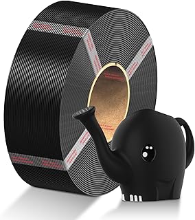 ANYCUBIC PETG Filament Replacement 1.75 mm, 3D Printer Filament, Dimensional Accuracy +/- 0.02 mm, Compatible with Most Reusable Spools, 1 kg Black