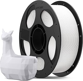 ANYCUBIC PLA+ Filament for 3D Printer, PLA Plus, High Strength and High Temperature Resistance, Excellent Adhesion and Resistance to Deformation (White 1 kg)