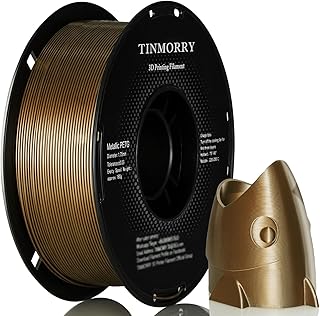 TINMORRY Filamento PETG metallizzato da 1,75 mm, 1 kg, bronzo metallizzato, per stampante 3D FDM