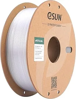 eSUN PETG Filament 1.75mm, PETG Basic High Tenacity Filament, 1kg Spool (2.2Lbs) for 3D Printers, Natural
