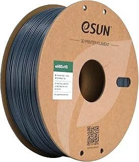 eSUN ABS+ Filament 1.75mm, ABS+HS ABS Plus High Speed 3D Printer Filament 3D Printer Filament Dimensional Accuracy +/- 0.02mm, 1kg Spool (2.2Lbs) for Speedy 3D Printing, Grey
