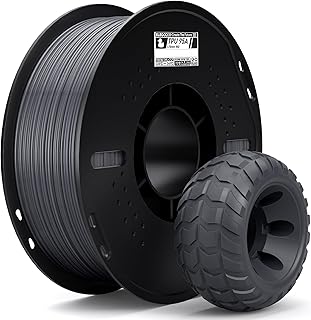 ELEGOO TPU 95A Filamento per Stampanti 3D 1,75 mm Grigio 1KG, TPU Filamento Flessibile Morbido per Stampa 3D, Bobina da 1kg Compatibile con la Maggior Parte delle Stampanti 3D FDM