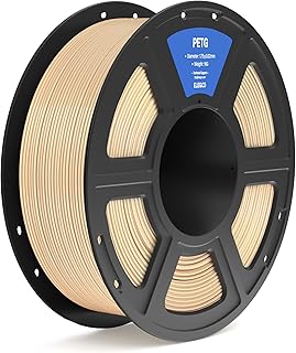 ELEGOO PETG Filament 1.75 mm Beige 1 kg, 3D Printer Filament Dimensional Accuracy +/- 0.02 mm, 1 kg Spool Compatible with Most FDM 3D Printers
