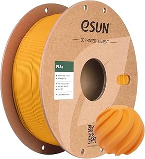 eSUN Filamento PLA+ 1.75mm, Filamento per Stampante 3D PLA Plus, Precisione Dimensionale +/- 0.03mm, Bobina da 1kg (2.2 libbre) Filamento per Stampa 3D per Stampanti 3D, Giallo Scuro