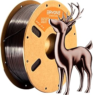 ERYONE Ultra Silk PLA Filament, Silk Filament PLA 1.75mm for 3D Printer,1kg +/-0.02mm, Dark Gold