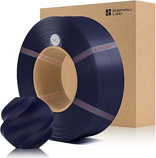 Bamboo ABS Refill Filament 1.75mm 1kg with RFID for Bambu Lab A1/X1/P1 Series 3D Printer, Easy to Print, 3D Printing Filament, No Spool, +/- 0.02mm (Navy 40602)