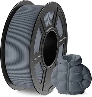 TPU 3D Printer Filament 1.75mm, Dimensional Accuracy +/- 0.02mm, 250g Spool (Grey)