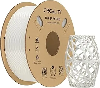 Creality Hyper PETG Wire 1.75mm White for 3D Printer Designed for High Speed 30-600mm/s, 1kg(2.2lbs)/Spool, Dimensional Accuracy ±0.02mm