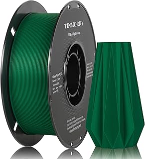TINMORRY PETG Filament 1.75mm, High Impact Resistance, 3D Printing Filament, Durability and Rigidity, Suitable for Most FDM 3D Printers, 1kg Spool, Green