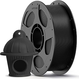 ANYCUBIC Filamento PETG 1,75 mm per Stampante 3D, Elevata Resistenza alle Temperature, Neatly Wound, Forte e Durevole, Precisione Dimensione +/- 0,02 mm, per Progetti di Qualità, Nero 1KG