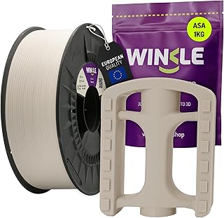 WINKLE Filament ASA 1.75 mm Natural, 1 kg Spool, FDM 3D Printer Filament, Dimensional Accuracy +/- 0.05 mm, UV and Heat Resistant, Outdoor Functional Mechanical Parts