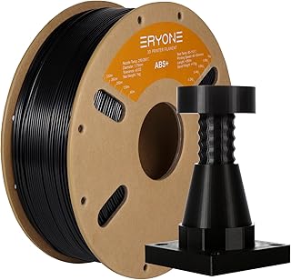 ERYONE ABS Plus Filament 1.75mm +/- 0.02mm, ABS Pro ABS+ 3D Printer Filament for Most FDM 3D Printers, 1kg (2.2lbs) Spool, Black