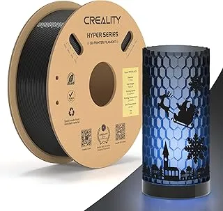 Creality Hyper PETG Filament, Black Filament 1.75 mm Hyper PETG 1 kg, PETG 3D Printer Filament Dimensional Accuracy +/- 0.02 mm, Suitable for Most 3D Printers