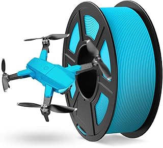 JAYO Rapid Matte PETG Filamento 1,75mm, Alta Velocità 50-600mm/s per Stampanti 3D, Precisione Dimensionale +/- 0,02mm per la Maggior Parte delle Stampanti 3D FDM, 1,1kg/Bobina (2,43lbs), Cielo Blu