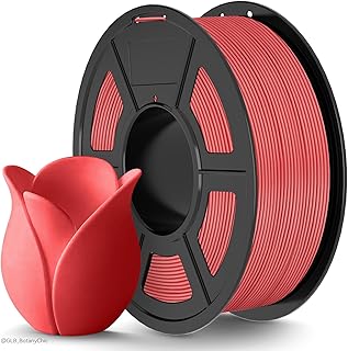 TECBEARS PLA Matte Filament 1.75 mm Red 1 kg, 3D Printer Filament Matte PLA Matte Surface High Speed 30-600 mm/s, Neatly Wound Filament Dimensional Accuracy +/- 0.03 mm