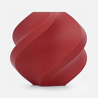 Bambu Lab PLA Matte (Opaco) – Filamento 3D 1.75 mm, Finitura Opaca Uniforme, Tolleranza ±0,03 mm, RFID e Compatibile AMS/AMS Lite – Facile da Stampare - Ricarica (Senza Bobina), 1kg, Rosso Scuro