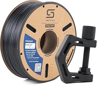 Siraya Tech ABS-CF Filamento Core Black - ABS rinforzato con fibra di carbonio al 20%, resistenza superiore con adesione degli strati migliorata, bobina da 1,75 mm, 1 kg