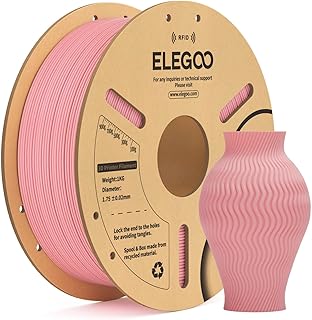ELEGOO PLA RFID Filament 1.75 mm Pink 1 kg Automatic Identification Filament for 3D Printer CANVAS Compatible with CANVAS, Dimensional Accuracy +/- 0.02 mm, FDM 3D Printer Filament