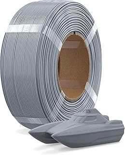 OVERTURE PETG Filament Refill 1.75 mm, 1 kg (2.2 lbs) PETG Refill 3D Printing Filament Without Spool, Accuracy +/- 0.02 mm (Light Gray)