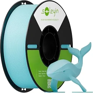 PLA Filament 1.8mm for 3D Printer, High Speed 30-300mm/s, High Accuracy +/- 0.02mm, 1kg (2.2lb), for Most FDM 3D Printers (Ocean Blue)