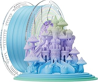 Filamento per stampante 3D Chitu Systems Conjure Matte PLA, 1,75mm Matte Rainbow Gradient 3D Printing Filament 1KG/2.2lb (Y-Matte PLA-Rainbow-1kg)