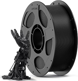 ANYCUBIC Filamento PLA 1,75, Filamento PLA per Stampante 3D Precisione 1,75 mm +/- 0,02 mm, Identificazione Intelligente Filamento di Stampa Intelligente,Nero 1KG(2,2 lbs)
