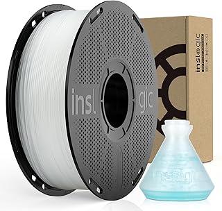 Inslogic PP Filament 1.75 mm for 3D Printing (Polypropylene), Semi-Flexible and Ultra-Resistant, Safe for Contact with Food, 0.8 kg Stainable Spool, Natural Colour