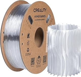 Creality Hyper PC Filamento da 1,75 mm, trasparente, policarbonato ad alta velocità e resistente alle alte temperature, compatibile con la maggior parte delle stampanti 3D come Creality K1C, K1 Max (1