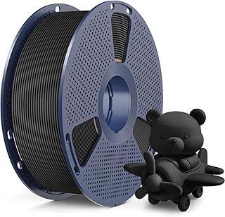 SUNLU High Speed Matte PLA Filament, Stampa 3D rapida con resistenza, Filamento PLA con finitura opaca liscia, Stampa iperveloce a 600mm/s, Bobina da 1 kg, matte pla Nero