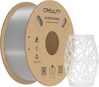 Creality Hyper PETG Filamente 1.75mm Trasparente per Stampante 3D Progettato per l'alta Velocità 30-600mm/s, 1kg(2.2lbs)/Spool, Precisione Dimensionale ± 0.03 mm