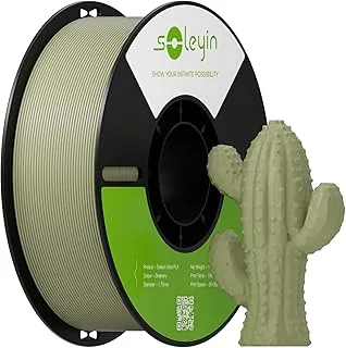 PLA Filament 1.75mm for 3D Printer, High Speed 30-300mm/s, High Accuracy +/- 0.02mm, 1kg (2.2lb), for Most FDM 3D Printers (Grass Green)