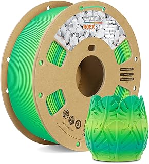 OVERTURE Rock PLA Filament 1.75mm, Marble PLA Rock Effect, 1kg Spool (2.2lbs), Natural Texture for 3D Printers (Tropical Jungle)