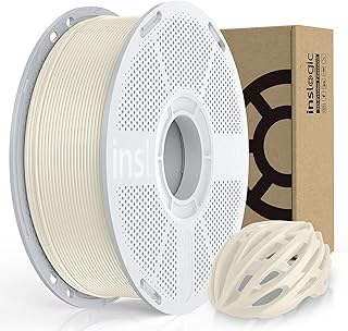 Inslogic ASA Filament 1.75mm UV and Weather Resistant High Strength and Low Deformation Accuracy ±0.2mm Ideal for Outdoor Functional Parts 1kg White