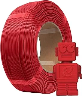 eSUN PLA Refill Refill filament 1.8 mm 1 kg Fire Red | Eco-Friendly Filament Without Spool for eSpool. Reduce plastic waste while maintaining high printing accuracy.