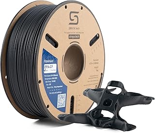 Siraya Tech Fibreheart PPA-CF Filamento per Stampa 3D, Nylon PAHT rinforzato in Fibra di Carbonio, Alta Resistenza e Resistenza al Calore (1 kg, Nero)