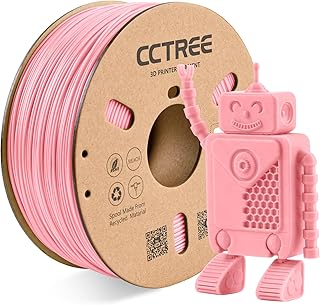 CCTREE Filamento ABS + 1,75 mm, dimensional Accuracy +/- 0,03 mm, 1 kg Spool (2,2 LBS), Strong, Durable, Heat Resistance, Excellent Toughness 3D Filamento ABS Plus, Rosa