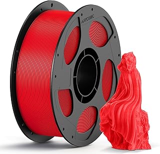 ANYCUBIC Filamento PLA 1,75 mm, Filamento PLA per Stampante 3D, Confezione Sottovuoto, Identificazione Intelligente per Stampa Intelligente, Rosso 1KG