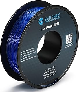 SainSmart – Filamento flessibile TPU per stampanti 3D 21-028-224, 1,75 mm, 1 kg, blue