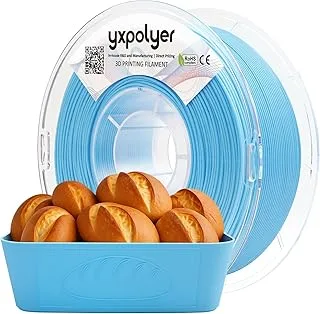 YXPOLYER PLA Plus Food Grade Filament 1kg Sky Blue 1.8mm Food Grade AMS Compatible Pastel Blue Easy Printing for Beginners
