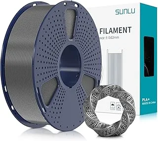 SUNLU PLA+ Filament 1.75 mm for 3D Printer and 3D Pens, PLA Plus Filament 1 kg, Neatly Wound, Filament Tolerance Accuracy +/- 0.02 mm (Grey)