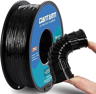 TPU Filamento per stampante 3D, Filamento TPU GIANTARM 1,75 mm, precisione dimensionale +/- 0,02 mm,1 kg, Nero