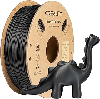 Creality Filamento per Stampante 3D PLA Carbon Fiber Filamento 1,75mm per K1C, Hyper PLA-CF per Velocità Alta 50-300mm/s, 1kg (2,2lbs)/Bobina, Precisione Dimensionale +/- 0,03 mm (Nero)