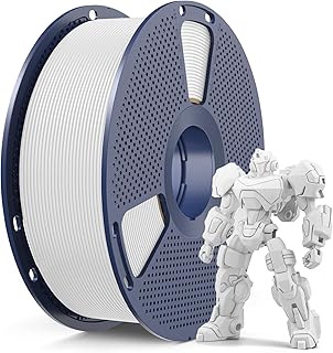 SUNLU PETG Filament 1.75 mm, Durata e Flessibilità Insuperabili, Filamento per Stampante 3D ad Alta Resistenza PETG, Adatto alla Maggior Parte delle Stampanti 3D FDM, Bobina da 1 kg, petg Bianco