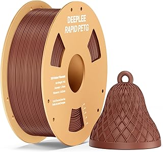 DEEPLEE PETG Rapido Filamento 1.75 mm - Kit da 1 KG Marrone, Alta Resistenza agli Urti, Stampa Fino a 638 mm/s, per Stampanti 3D FDM