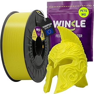 WINKLE PETG Filament 1.75mm Lemon Yellow, 1kg Spool, FDM 3D Printer Filament, Dimensional Accuracy +/- 0.05mm, High Impact Resistance and Easy to Print