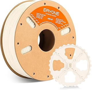 ERYONE ABS Fiberglass Filament 1.75 mm +/- 0.025 mm, ABS 3D Printing Filament, 1 kg/Spool, White